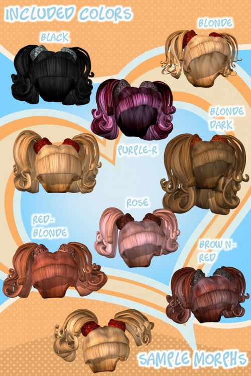 Suzette Hair Vol1 - Cookie, GumDrops
