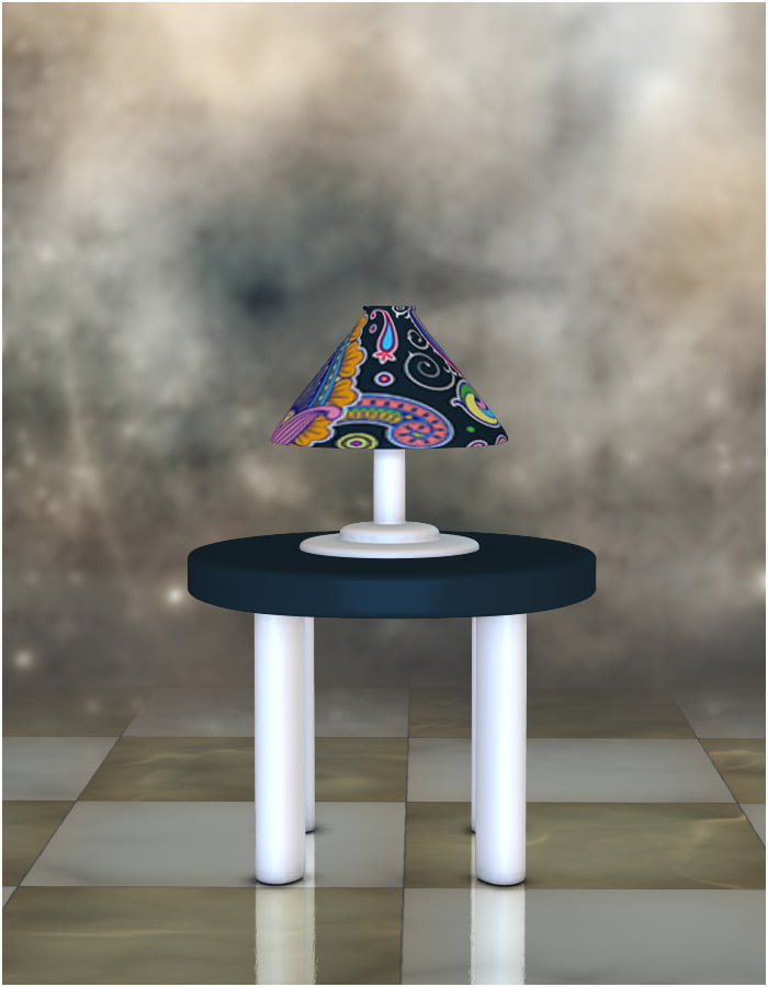 Accents: Lamp and End Table Accents: Lamp and End Table