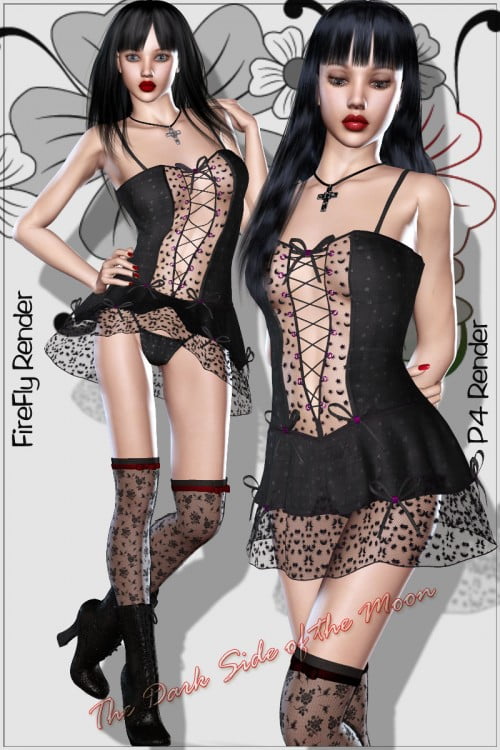 The Dark Side of the Moon for V4E dress by Kobamax