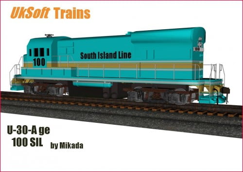 UkSoft's 100 SIL U-30-A ge locomotive