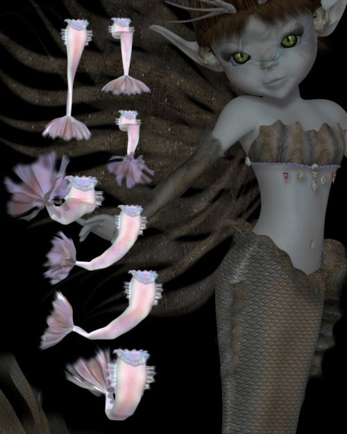 Amity MerFae Tail Pose