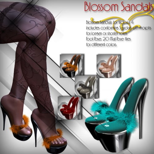 Lilflame's Blossom Sandals