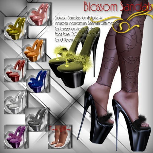 Lilflame's Blossom Sandals