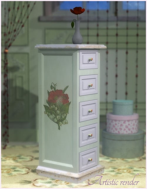 Shabby Chic Poppy Drawer Shabby Chic Poppy Drawer