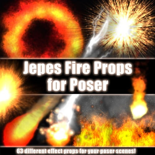 JepesFireProps For Poser