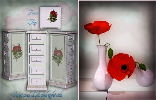 Shabby Chic Poppy Drawer