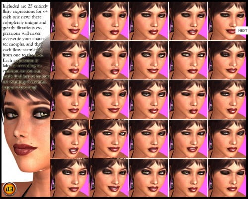 i13 FLIRTY expressions for V4