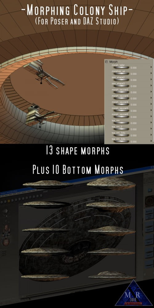 Morphing Colony Ship (Poser/Daz)