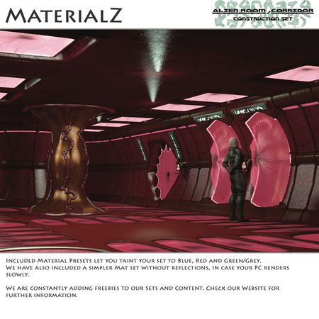 Alien Room-Corridor Construction Set by 3-D-C Alien Room-Corridor Construction Set by 3-D-C