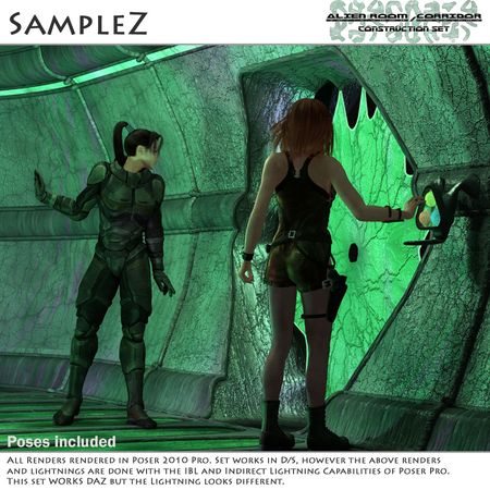 Alien Room-Corridor Construction Set by 3-D-C