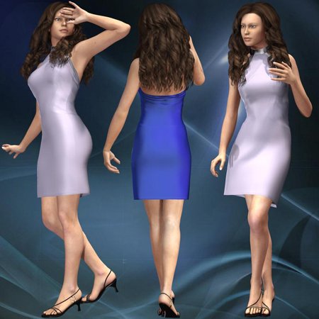 Gorgeous Dress for V4(Poser)