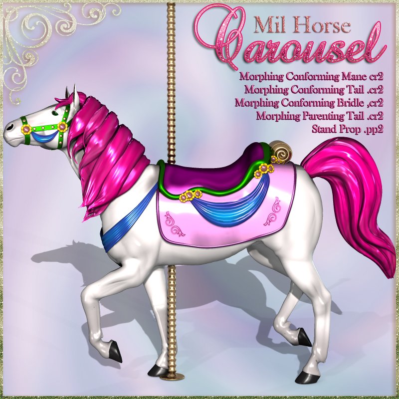 Carousel Mil Horse