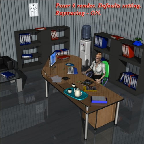 Secretary place in office