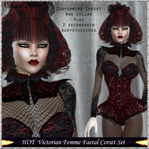 HOT Victorian FemmeFaetale Corset Set HOT Victorian FemmeFaetale Corset Set