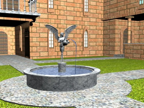 Medieval Courtyard Prop