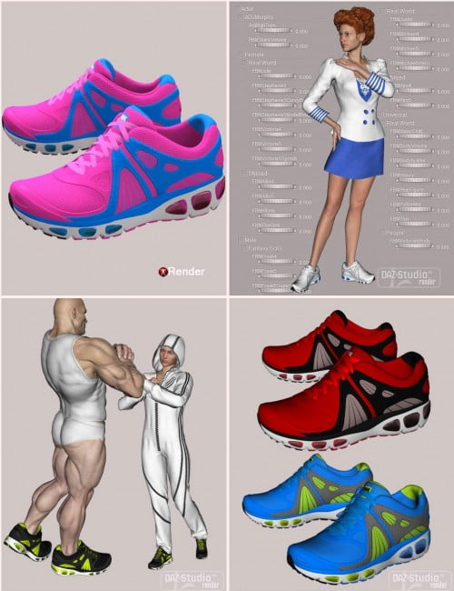 Running Shoes for Genesis 2 Female(s) and Genesis