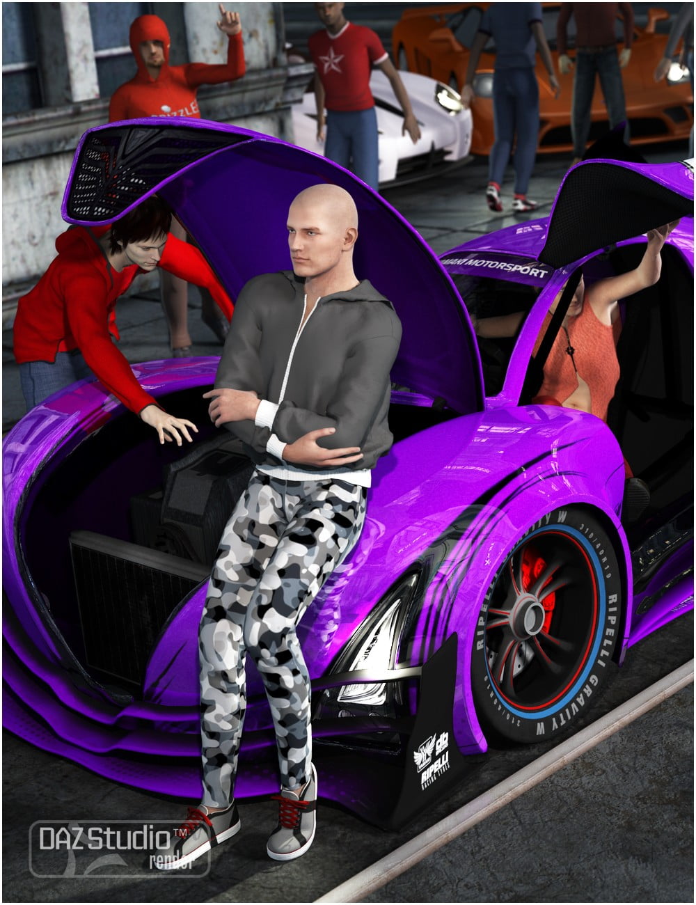 GTX-R Action Poses for Genesis