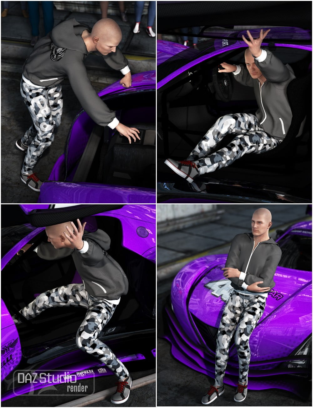 GTX-R Action Poses for Genesis