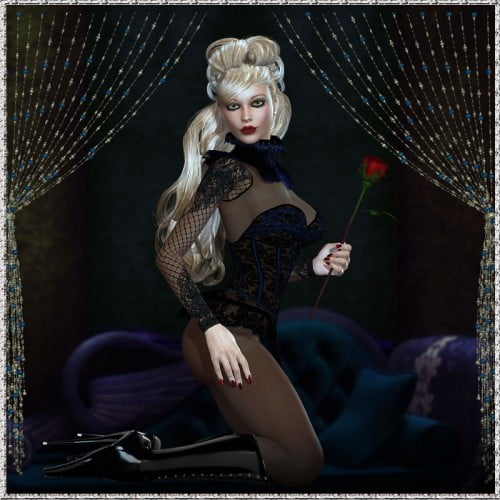 HOT Victorian FemmeFaetale Corset Set