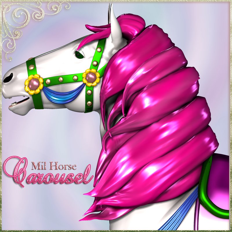 Carousel Mil Horse