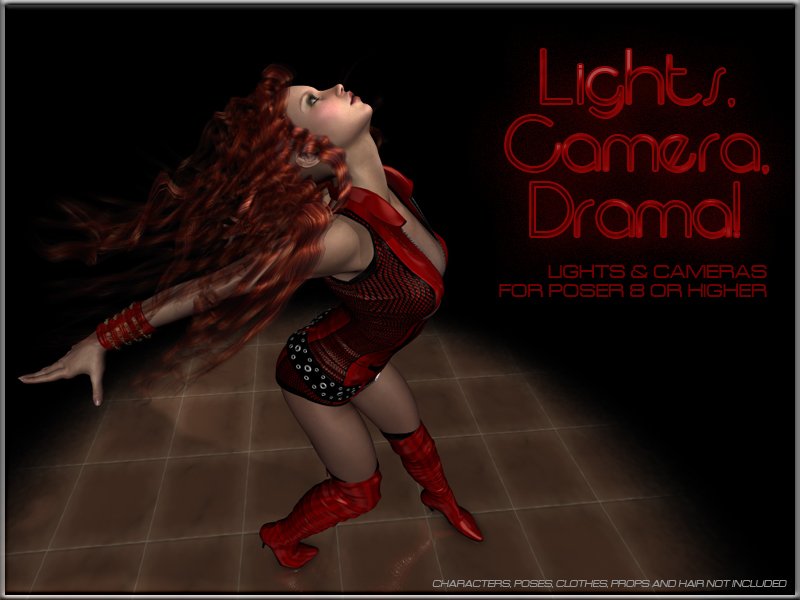 Lights, Camera, Drama - Lights and Cameras for Poser