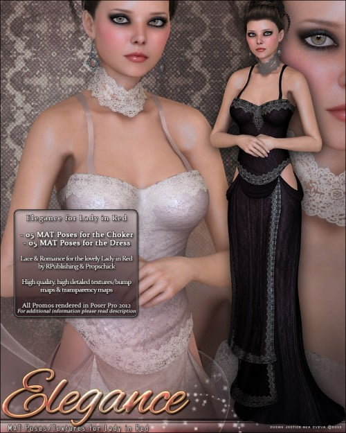 Elegance for Lady in Red