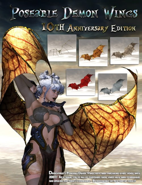 Poseable Demon Wings