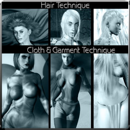 Ra Graphics Hair, Cloth & Post work Techniques