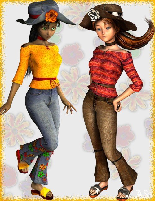 Flower Power and Cow Girl