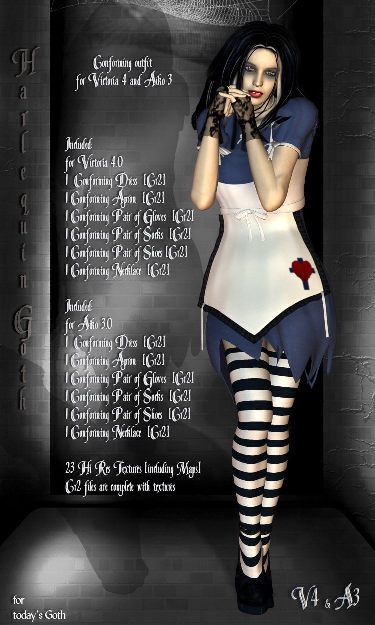 Harlequin Goth V4-A3 Bundle