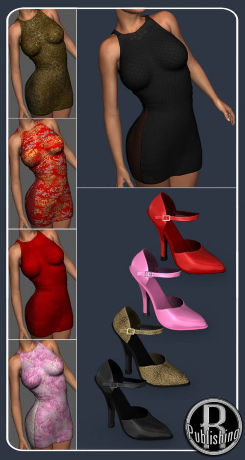 Chic Dress & High Heels