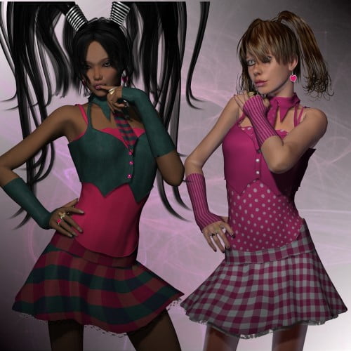 Punky Lolita Clothing and Jewels for V4-S4-Elite-A4-Alice