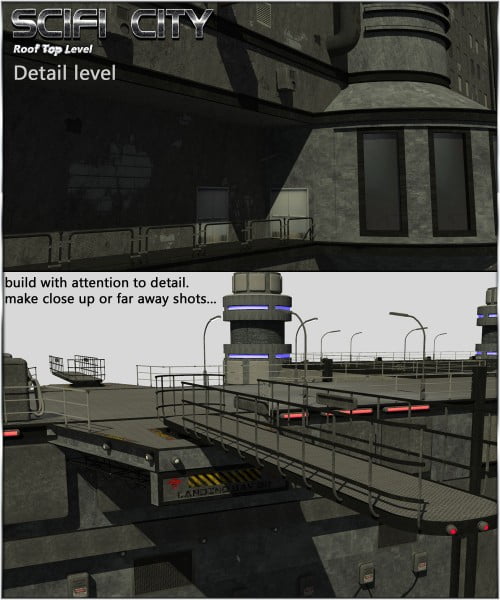 SciFi City Roof Top Level