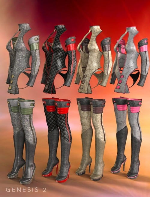 Sci-Fi Siren Outfit Textures