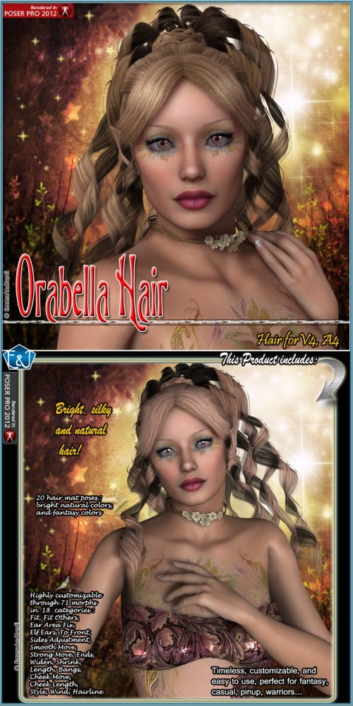 Orabella Hair For V4 And A4 Orabella Hair For V4 And A4