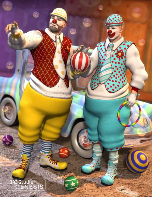 Clown Textures ⋆ Freebies Daz 3D