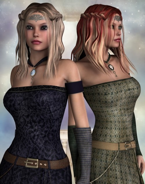 Waterfall Braid Hair V4 & Dawn