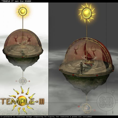 Temple 3 - set for POSER