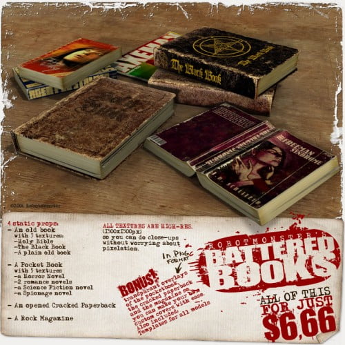Robotmonster's Battered Books