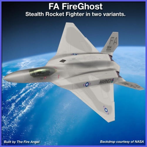 FA FireGhost Stealth Rocket Fighter