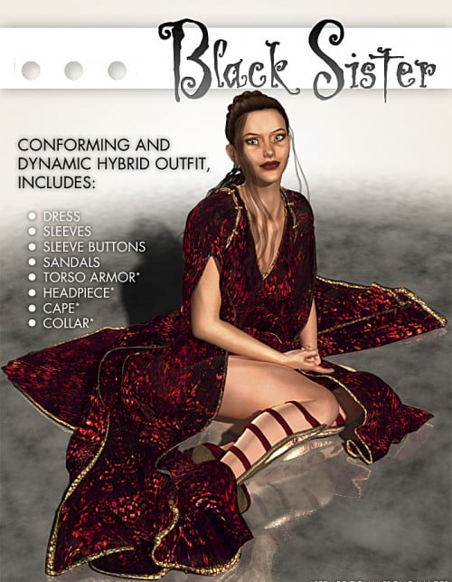 BlackSister outfit for Victoria 4