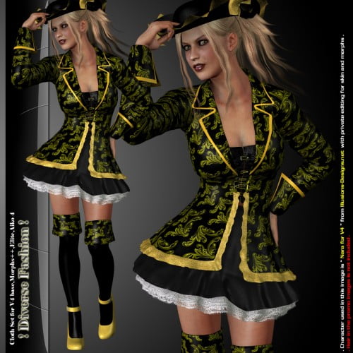 Diverse Fashion for V4, Morphs++, Elite, Aiko 4[Victoria 4]