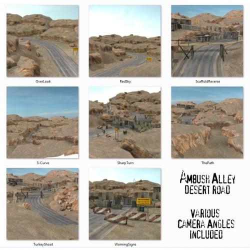 Ambush Alley Desert Road and Gully