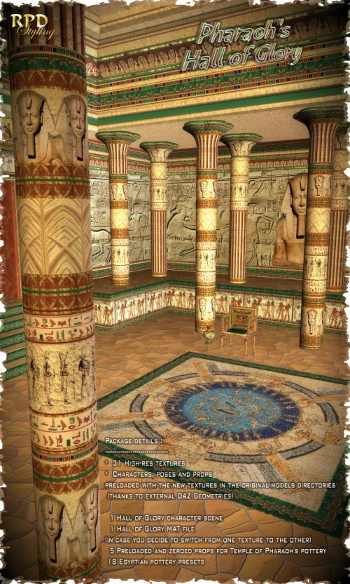 Pharaohs Hall of Glory for Pharaoh's Temple & Egyptian Pottery
