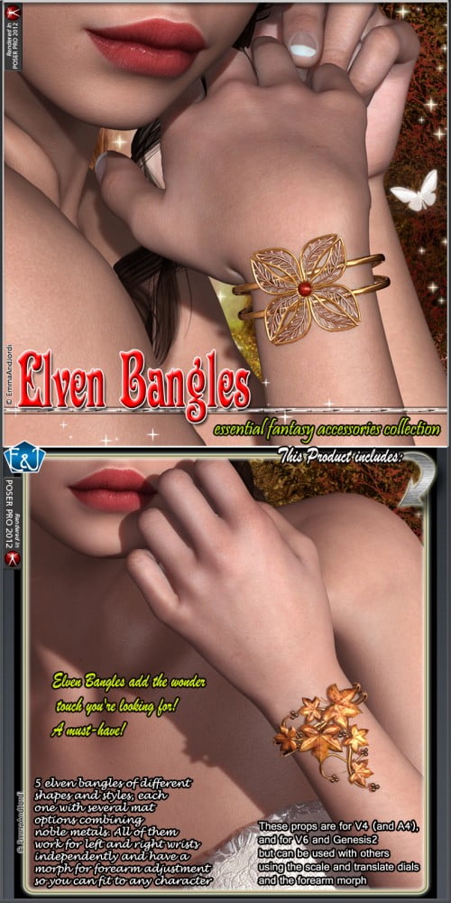 Elven Bangles For V4 V6 And Genesis 2 Elven Bangles For V4 V6 And Genesis 2