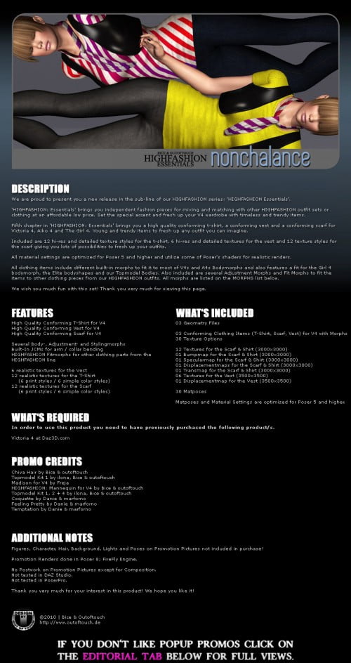 HIGHFASHION Essentials: Nonchalance for V4/A4/G4