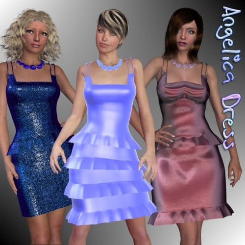 Angelica Dress and Necklace for V4-S4-Elite-A4-Alice Angelica Dress and Necklace for V4-S4-Elite-A4-Alice