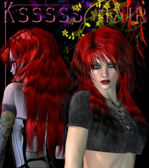 Ksssss Hair ⋆ Freebies Daz 3D