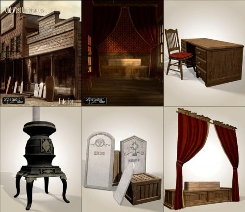 Old West Undertakers Interior