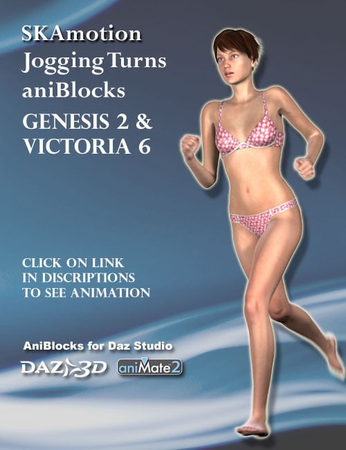 Jogging Turns aniBlocks Victoria 6 / Genesis 2 Female(s)
